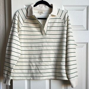 Madewell Betterterry Polo Sweatshirt